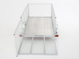 Back view of brand new custom trailer